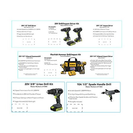 The Imagine Group 8' PWR Tool Mixed Cards R31-MIXED